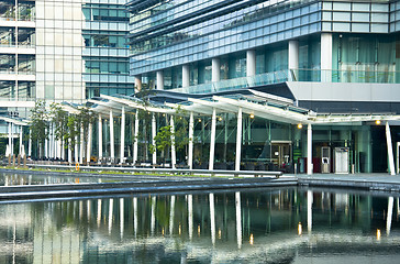 Image showing modern office building at day in hong kong shoot at outside