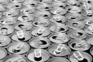 Image showing empty cans background