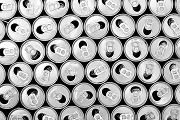 Image showing empty cans background