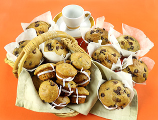 Image showing Chocolate Chip Muffins