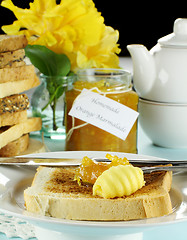 Image showing Marmalade On Toast