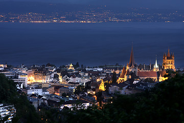 Image showing Lausanne, Geneva lake, Switzerland