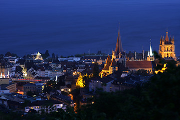 Image showing Lausanne, Geneva lake, Switzerland