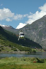 Image showing Helicopter Landing