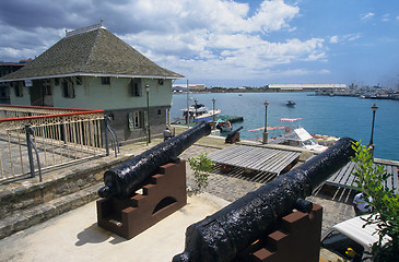 Image showing Caudon waterfront in Port Louis harbour