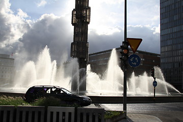 Image showing Fountain on Sergels torg in Stockholm