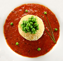 Image showing Peas On Pastry