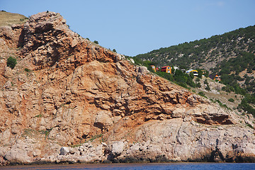 Image showing Houses on hill