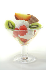 Image showing Fruit sundae