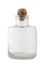 Image showing small vintage bottle with brown cork