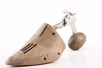 Image showing vintage wooden shoe tree