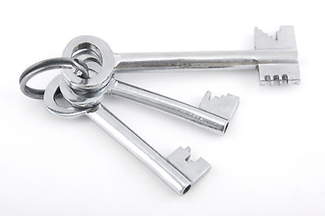 Image showing silver bunch of keys