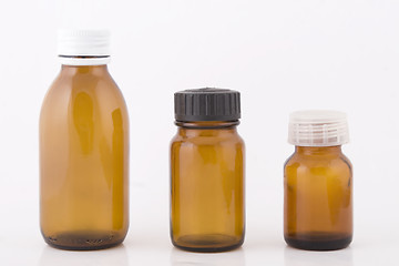 Image showing brown small bottles