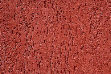 Image showing red cement texture, detail from a wall