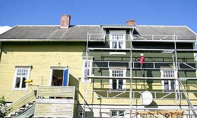 Image showing House being painted