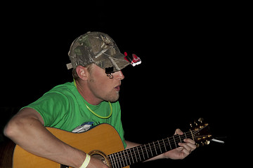 Image showing Man Playing Guitar