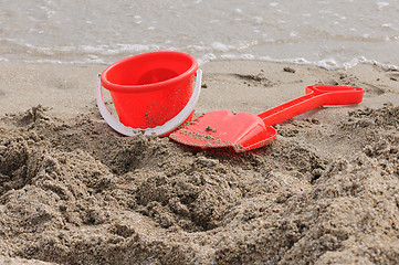 Image showing Sand Pail and Shovel