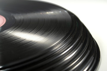 Image showing Old vinyl plates