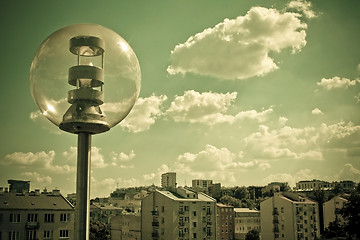 Image showing Lantern. Sky with clouds.