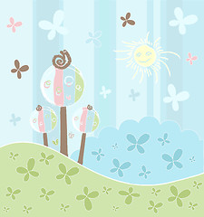 Image showing Floral creative background