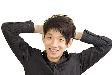 Image showing Young Asian man smile