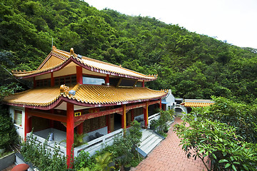 Image showing chinese temple in a mountain