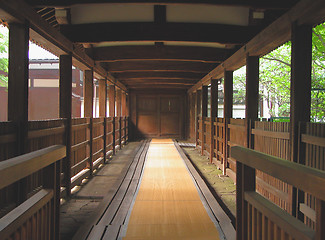Image showing Wooden Corridor