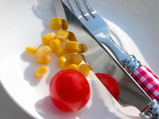 Image showing Plate With Vegetables