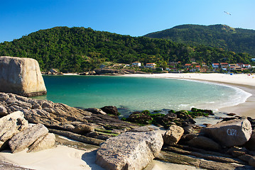 Image showing Crystalline sea beach in Niteroi, Rio de Janeiro, Brazil