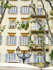 Image showing typical hotel architecture bastia corsica france