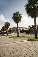 Image showing seaside promenade ajaccio corsica france