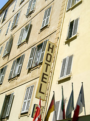 Image showing typical hotel architecture ajaccio corsica france