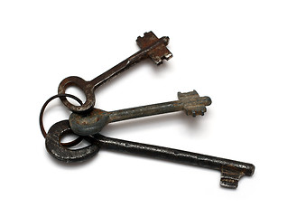 Image showing old rusty keys