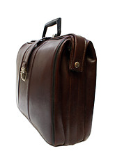 Image showing old brown leather case