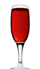 Image showing glass with red wine