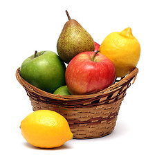 Image showing basket with fruits