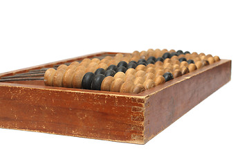 Image showing old wooden abacus - obsolete calculator