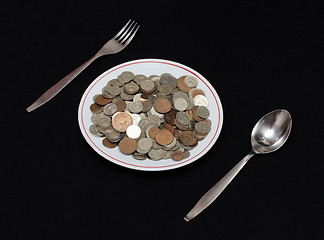 Image showing money to eat