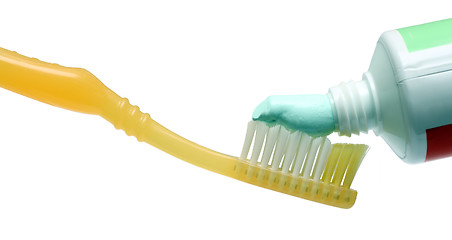 Image showing toothbrush with toothpaste