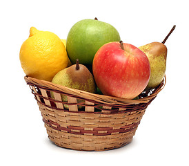 Image showing basket with fruits