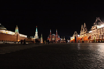 Image showing Russia. Red square, night