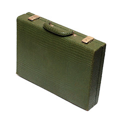 Image showing old green briefcase