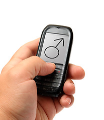 Image showing mobile phone in hand