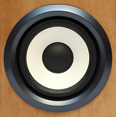 Image showing round bass sound speaker