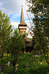 Image showing Wooden church in Maramures