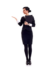 Image showing Business woman presenting