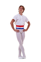 Image showing  young male ballet dancer