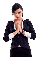 Image showing business woman praying