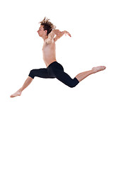 Image showing  ballet dancer practicing