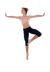 Image showing ballet man jumping